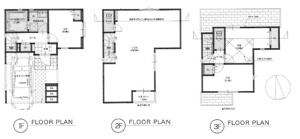 【完成予想図】 | LDK19帖+車庫付3LDK参考プラン（建物面積83.14平米、建物価格2080万円）