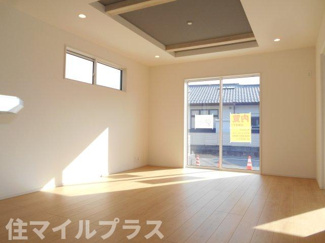 【居間・リビング】 | 郡山市大槻町針生新築一戸建て2棟 | ゆったり過ごせる居間です