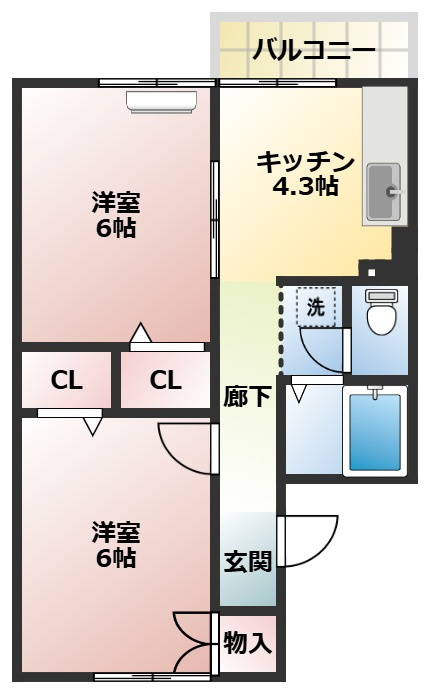 メゾンヴィラ　２の間取り