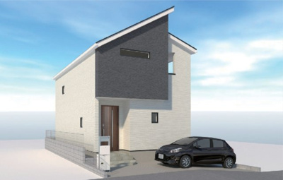 【外観パース】 | 綾瀬市寺尾本町　建売変更　新築全4棟 | 4号棟パース