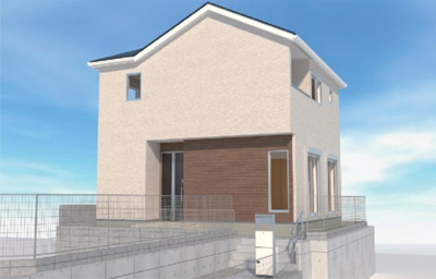 【外観パース】 | 綾瀬市寺尾本町　建売変更　新築全4棟 | 2号棟パース