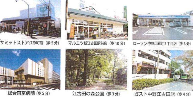 クリスタルコート新江古田の周辺|周辺