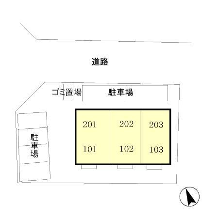 アヴェニュー・ワンの区画図