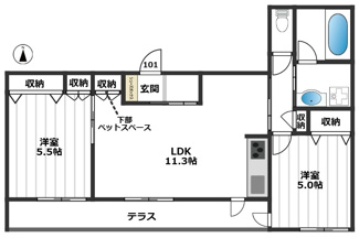 【間取り】 | プランドール