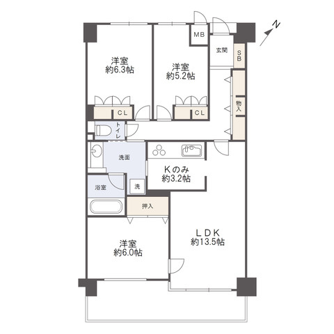 アルファステイツ上之町の間取り
