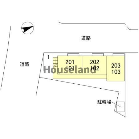 ウィット紀三井寺の区画図
