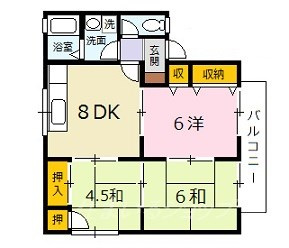 めぞん一刻　Ⅰの間取り
