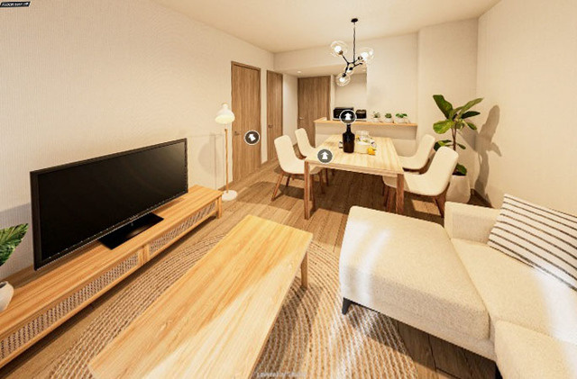 ベルヴュコート柏の居間・リビング|※写真は同タイプ住戸です。