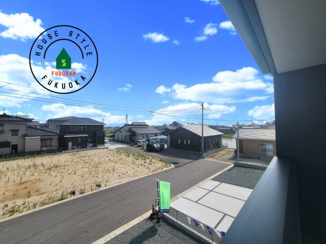 N・小郡市三沢第1-3棟（1号棟）の外観：施工例|窓から緑が見える物件も魅力的です。