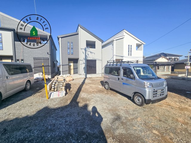 N・小郡市三沢第1-3棟（2号棟）の外観|デザイン性のある外観です。