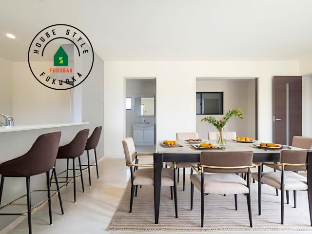 N・小郡市三沢第1-3棟（2号棟）の内観：施工例|多くの時間を過すことになるリビングだからこそ、いつも穏やかな空間・解放感が味わえ毎日が充実します。