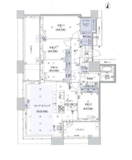 アイランドシティオーシャン＆フォレストタワーレジデンスEASTの間取り|間取り