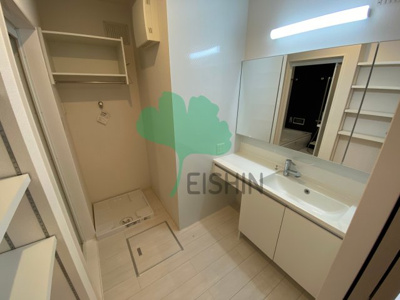 【洗面所】 | D-roomパークサイド吉塚(ディールームパークサイド吉塚) | シンプルで使いやすい洗面台です！