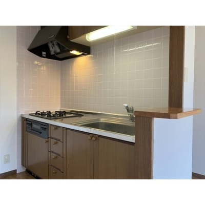 【キッチン】 | 3口コンロ・魚焼きグリル・サーモスタット水栓