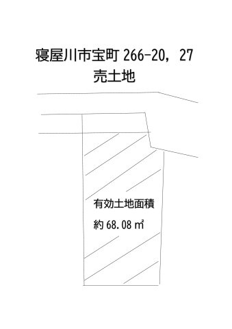 グラッド・タウン宝町の土地図