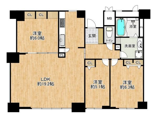 【間取り】 | ラ・フォルテ西神中央2番館