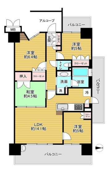 【間取り】 | メゾンドール森小路