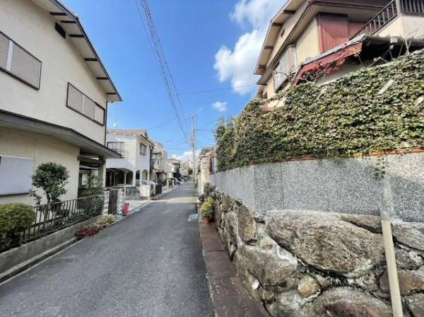 【前面道路含む現地写真】 | 大東市北条6丁目　建築条件無しの売土地