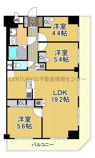 【間取り】 | 藤和市岡ハイタウン
