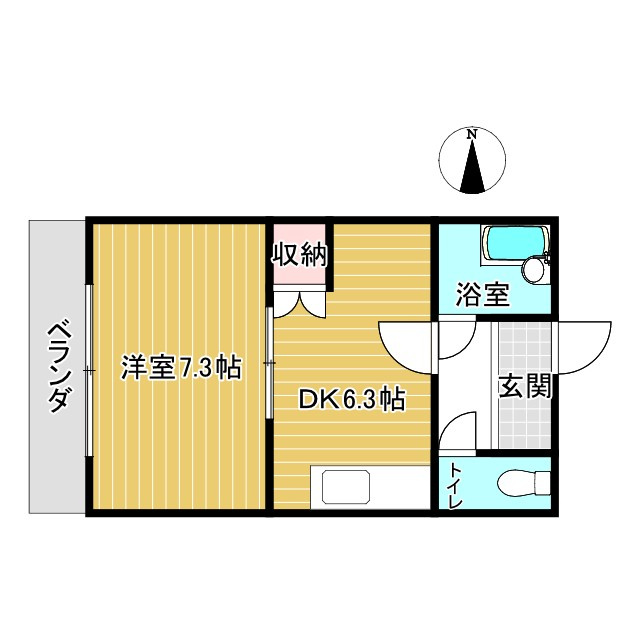 フォレスト萩野通の間取り