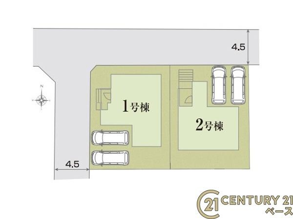 リナージュ菖蒲町 ２号棟 ／新築一戸建の区画図|■こちらの物件は２号棟です！■