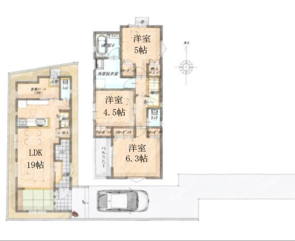 茅ヶ崎市菱沼３丁目の新築一戸建