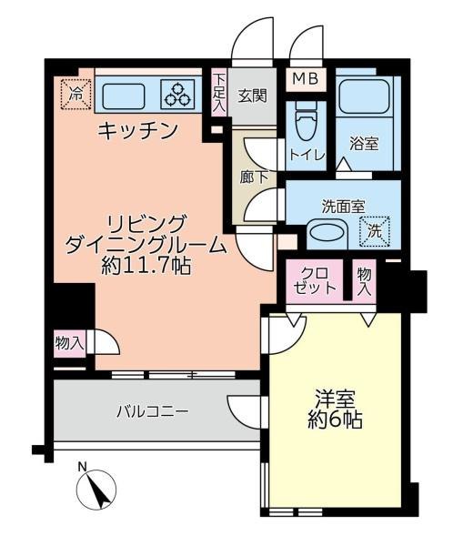 アークプラザ三春台の間取り