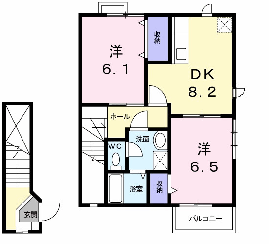 レジデンス　２４　Ｂ棟の間取り