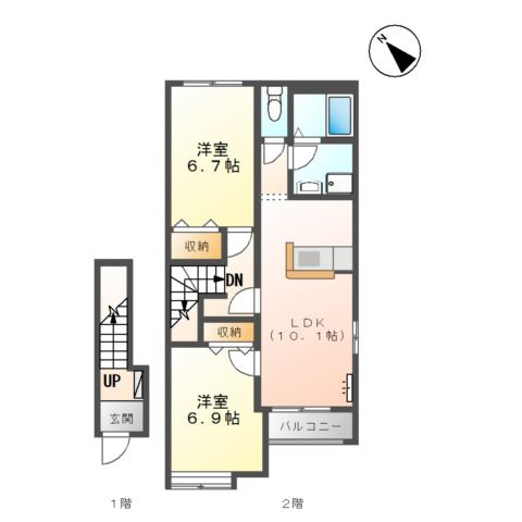 アース・カラーの間取り
