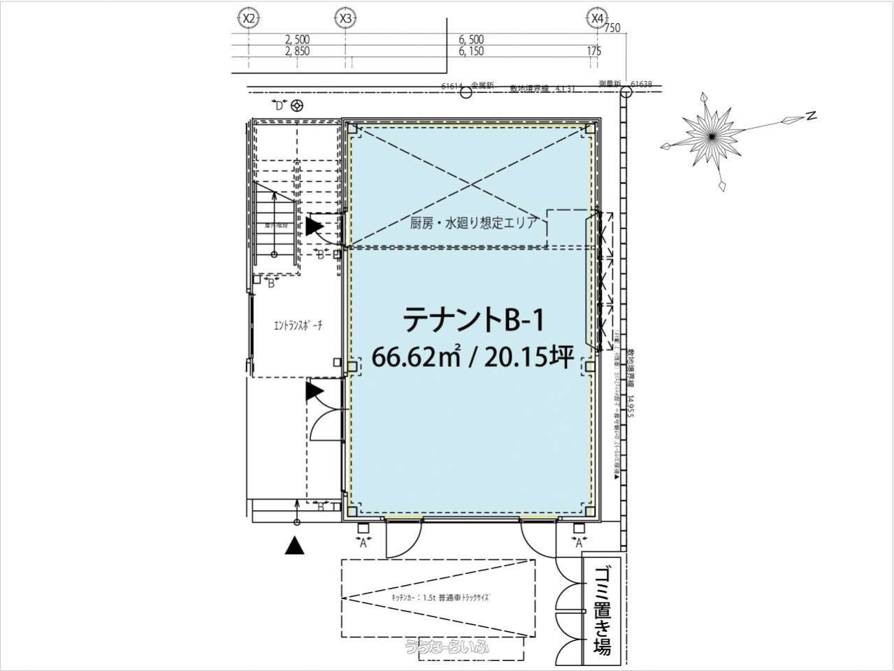 那覇市西二丁目テナントビルの間取り