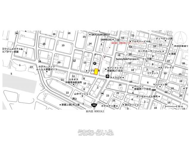 那覇市西二丁目テナントビルの地図