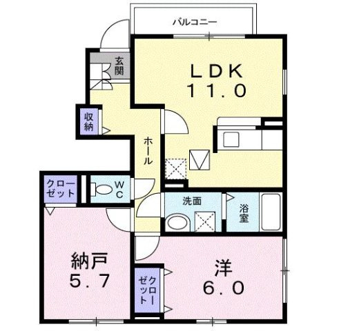 サニーメゾンの間取り