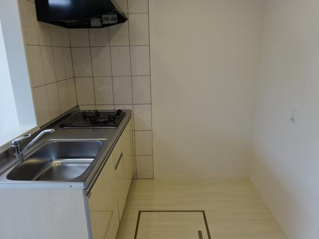 Ｒｉｃｈ　Ｓｅｎｔｉｒ（リッシュ　サンティール）のキッチン|ガスコンロ付