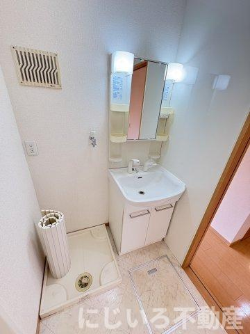 ディアコート弐番館Aの洗面所