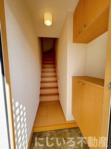 ディアコート弐番館Aの玄関