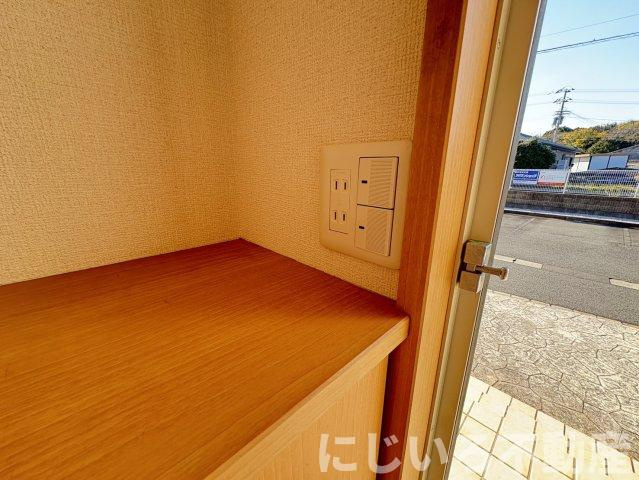ディアコート弐番館Aの玄関