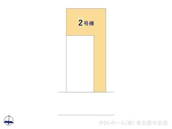 名古屋市守山区桔梗平３丁目の新築一戸建の区画図|2号棟 
