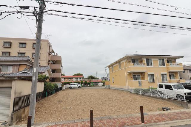 名古屋市守山区天子田２丁目の新築一戸建の前面道路含む現地写真|更地写真 