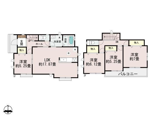 名古屋市守山区大字中志段味字東荒古の新築一戸建の間取り|★価格改定致しました！★ 