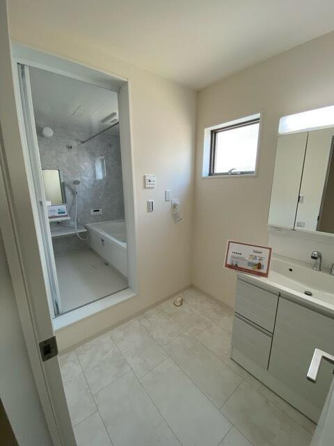 名古屋市港区津金２丁目の新築一戸建のその他|一日の始まりは洗面所から。さ… 