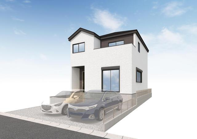 名古屋市中川区中須町字桜井の新築一戸建の外観パース| 