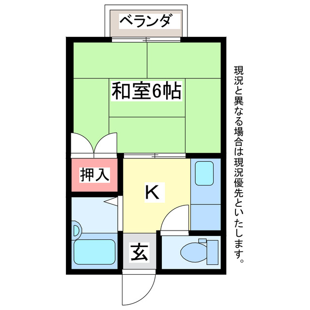 アークヒルズフクモトNO.1Bの間取り