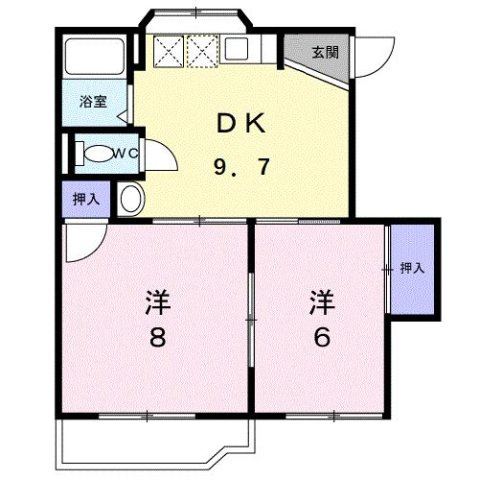 【間取り】 | グリーンハイツＡ