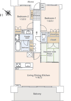 【間取り】 | レクセル稲毛パークス | ご入居後の生活イメージを具体的に感じていただけるよう、親身にご案内いたします。