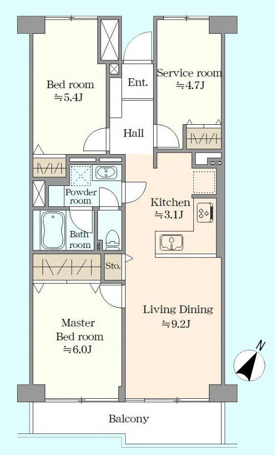 清瀬市竹丘１丁目の中古マンション