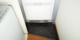 シンプルで使いやすい玄関です