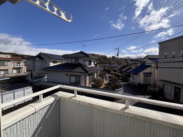 津山市勝部　アパートの展望|２Fバルコニーより