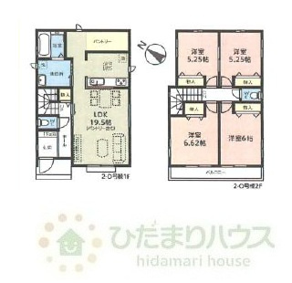 野田山崎2工区　新築戸建　2-O号棟の駐車場|2台分可能な駐車スペース（車種により異なります。）