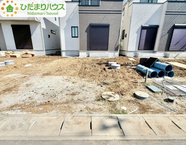 野田山崎2工区　新築戸建　2-P号棟の前面道路含む現地写真|北西5ｍ公道