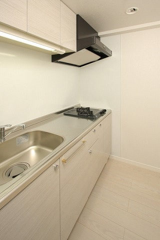 エンクレスト日赤通りのキッチン|コンパクトなキッチンで掃除もラクラク